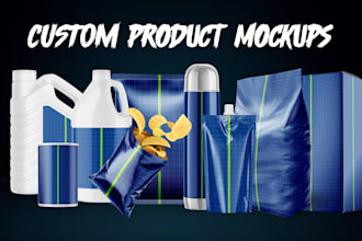 create 3d product packaging mockup for you