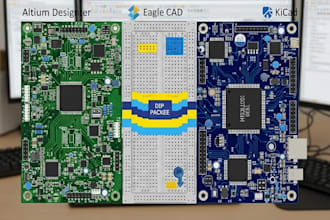 do pcb design using altium, eagle, kicad expertise