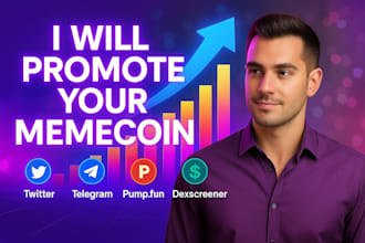 viral memecoin promotion solana pumpfun promotion twitter telegramcommunity hype