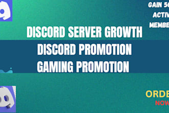 discord server growth, discord promotion, gaming promotion, discord advertising