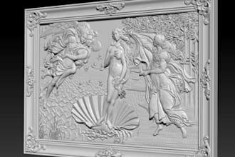 design 3d historical wall relief,ancient wall sculpt,bas relief,wall carving,cnc