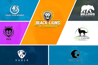 design unique cute pet cat app dog animal gaming mascot logo for your brand
