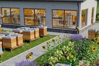 do 3d honey bee farm planning ,apiary layout design ,bee keeping safety