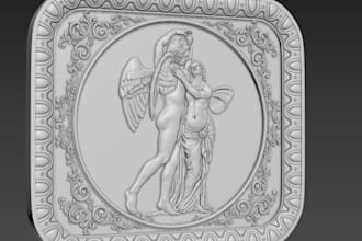sculpt 3d bas relief from pic,wall art for architecture decor,medallion,3d print