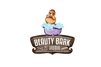 design high quality pet grooming salon logo