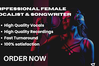 be your female singer, gospel singer, vocalist, female songwriter