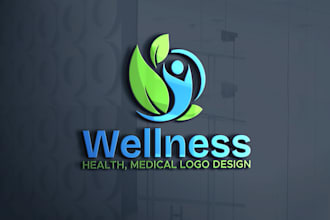 design 3d logo for wellness, medical, dental and healthcare