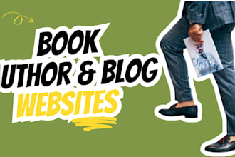 develop book author website or  blog website