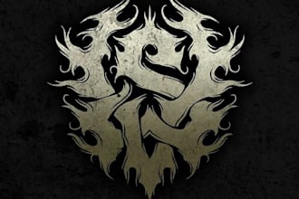 create a professional death metal, metalcore, hardcore logo