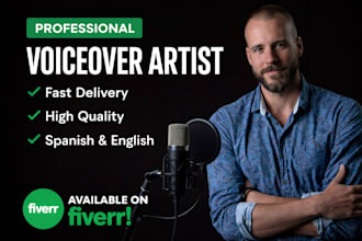 be your spanish deep male voice for social media