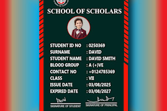 design school, college and corporates office id cards
