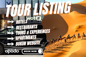 list optimize your products on viator klook design website on bokun