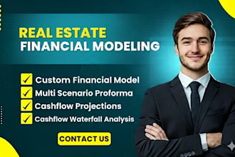 build a real estate financial model, proforma, and cash flow waterfall analysis