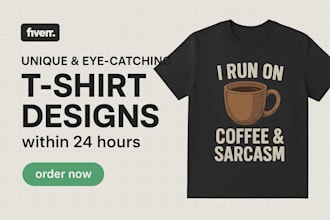 design unique and trendy t shirt for you