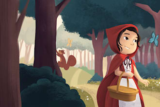 create awesome childrens book illustrations for your projects