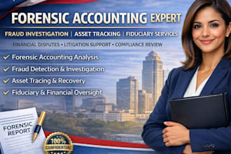 perform forensic and fiduciary accounting, fraud investigation , asset tracing