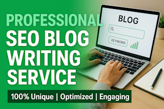 write SEO optimized blog posts