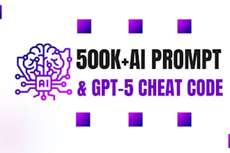provide 500k chatgpt prompts and ultimate gpt 5 ai prompt bundle with cheat code