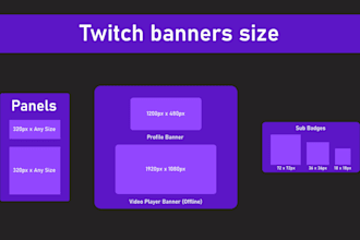 create design for banners on twitch