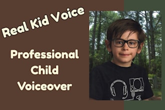 record a professional, american boy kid voice over