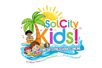 do colorful, modern and family friendly logo for kids, preschool, and education