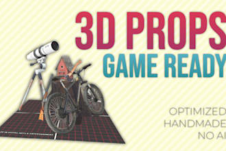 create game ready 3d props