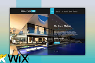 design real estate or property management wix website wix website design redesig