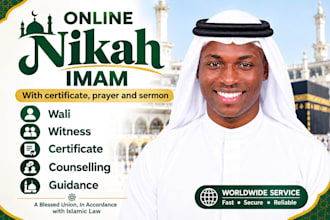 be your online imam for your online nikah muslim marriage