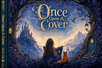 design a fairy tale story book cover for kids