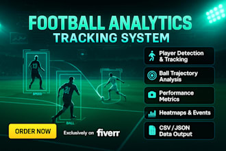 develop object detection, player ball tracking system for football analytics