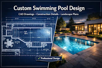 design and draft swimming pool details