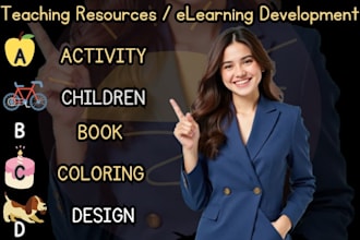 develop interactive french learning worksheets, kids activities, children course