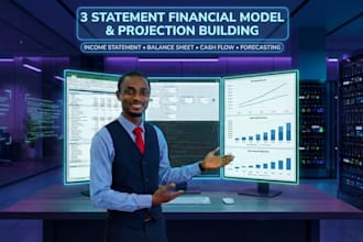 build three statement financial model and projections