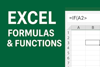 create advanced excel formulas and solve formula problems