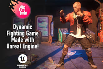 build a unreal engine multiplayer game with custom blueprints, maps, environment