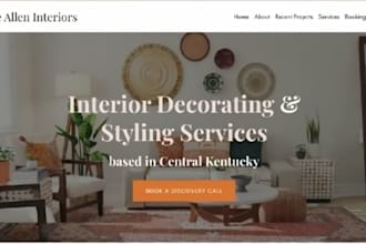 build squarespace home staging website gardener website pool maintenance website