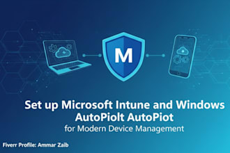 set up microsoft intune, autopilot enrollment, and deploy device policies