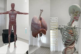 develop ar educational app, ar science visualization app, biology 3d model app
