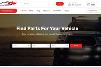 build squarespace auto parts store car accessories store ecommerce part website