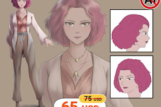 do character design for game, comic, dnd, tabletop, oc