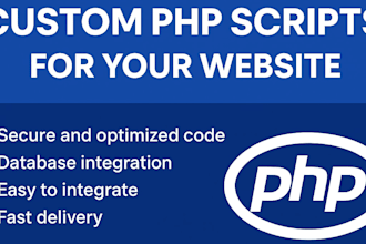create custom PHP scripts for your website