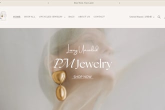 design jewelry website jewelry store fashion store earrings dropshipping store