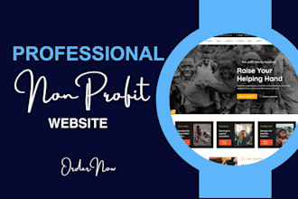 design a responsive nonprofit website or ngo website with donation and volunteer