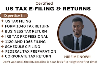 file US corporate individual tax returns tax filing form 1040 1065 1120 us tax