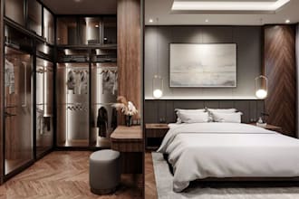 do 3d interior design, 3d modelling  bedroom interior