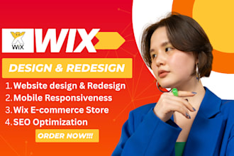 design wix ecommerce website or redesign wix website design