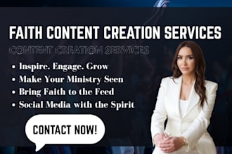 create and manage faith based social media content that inspires your audience
