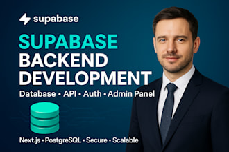 build supabase backend, database, vibe coding, api, admin panel, lovable base44