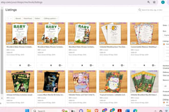 do etsy listing, etsy shop setup, etsy shop audit and etsy SEO