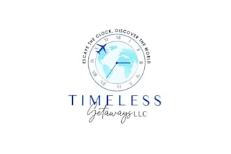design timeless tour travel adventure travel agency logo